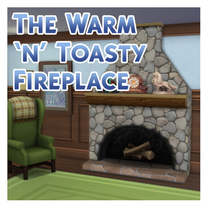 The Warm ‘n’ Toasty Fireplace by Menaceman44 at Mod The Sims 4