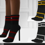 725 Knitting Sock Boots by ShakeProductions at TSR