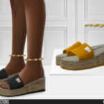 726 Wedge Heel Slippers by ShakeProductions at TSR