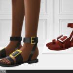 741 Leather Sandals by ShakeProductions at TSR