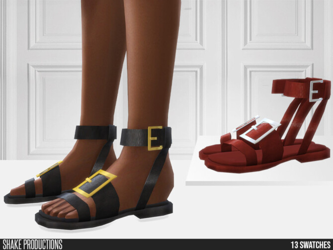 741 Leather Sandals by ShakeProductions at TSR