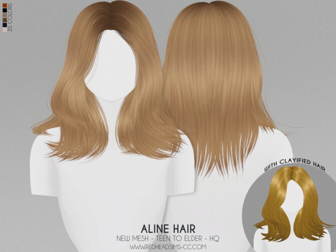 ALINE HAIR at REDHEADSIMS