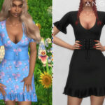 ANGELA dress by Plumbobs n Fries at TSR