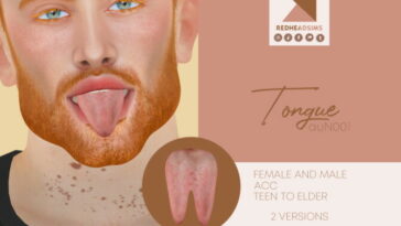 AU TONGUE N 001 at REDHEADSIMS