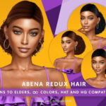 Abena Hair REDUX by SonyaSimsCC at TSR