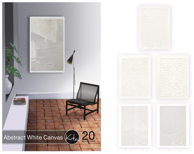 Abstract White Canvas at Ktasims