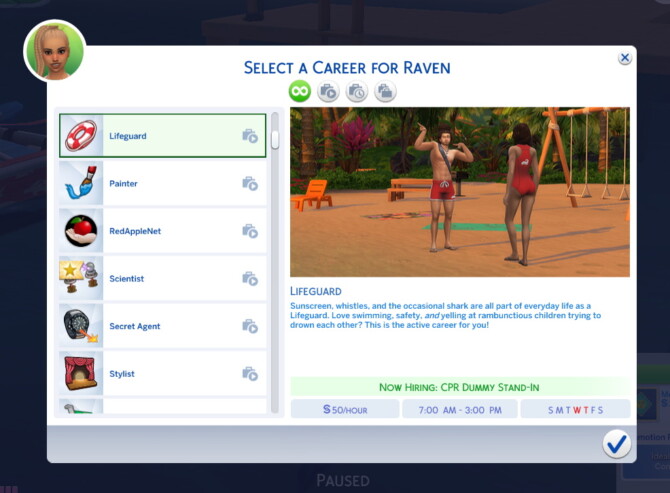 Active Lifeguard Career and Venue Type Slow Runners at Mod The Sims 4