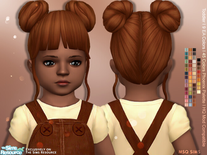 Alena Hair Toddler at MSQ Sims