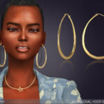 Alora Oval Hoop Earrings by feyona at TSR