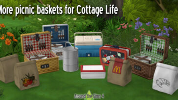 Alternative picnic baskets at Around the Sims 4