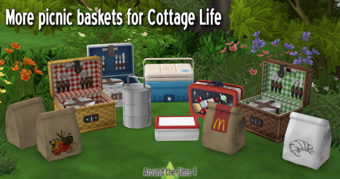 Alternative picnic baskets at Around the Sims 4