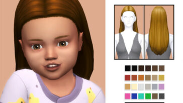 Amelia Hair [Toddler] by OranosTR at TSR