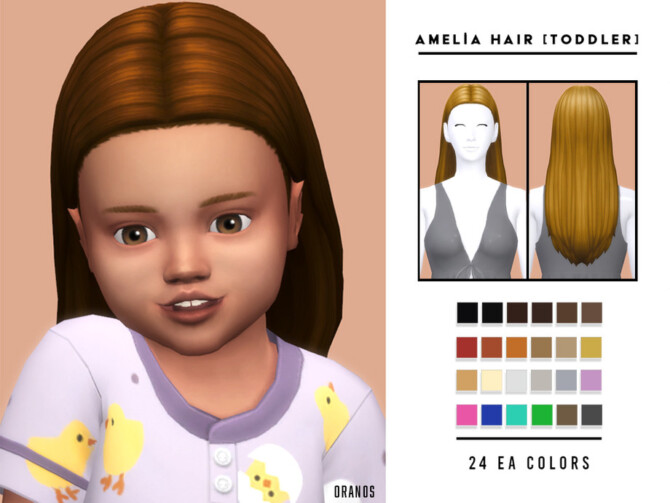 Amelia Hair [Toddler] by OranosTR at TSR