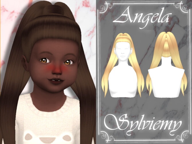 Angela Hairstyle (Toddler) by Sylviemy at TSR