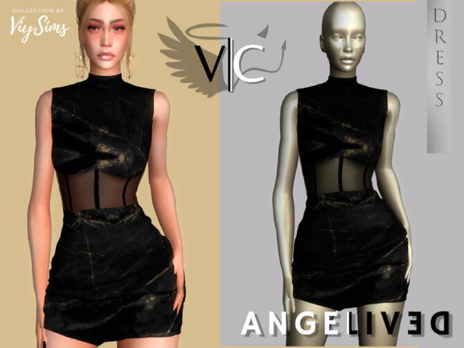 AngeliveD Collection Dress XIII by Viy Sims at TSR