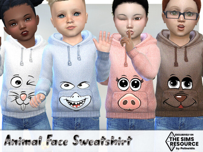 Animal Face Sweatshirt by Pelineldis at TSR