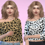 Animal Print Top by Pinkfizzzzz at TSR