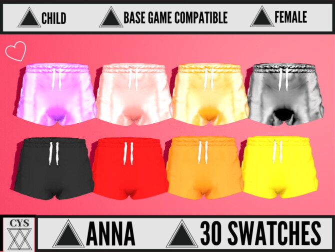 Anna Shorts at Clarity Sims