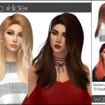 Anto Hide hair retextured at Wasssabi Sims