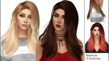 Anto Hide hair retextured at Wasssabi Sims