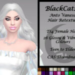 Anto Vanesa Hair Retexture by BlackCat27 at TSR