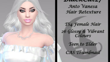 Anto Vanesa Hair Retexture by BlackCat27 at TSR