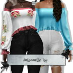 Antoanette Top at Lumy Sims