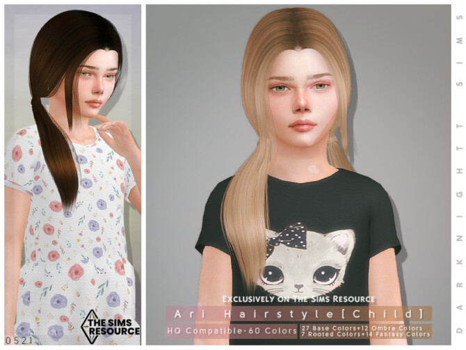 Ari Hairstyle [Child] by DarkNighTt at TSR