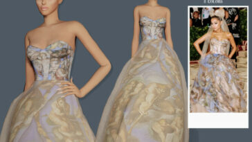 Ariana Grande’s Met Gala Gown by sims2fanbg at TSR