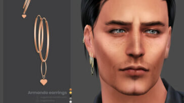 Armando earrings Right by sugar owl at TSR