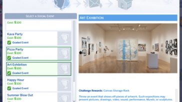 Art Exhibition event at Kiara’s Sims 4 Blog