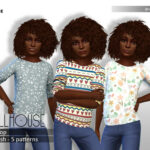 Ashley Top (Child) Patterns Version by SimsDollhouse at TSR