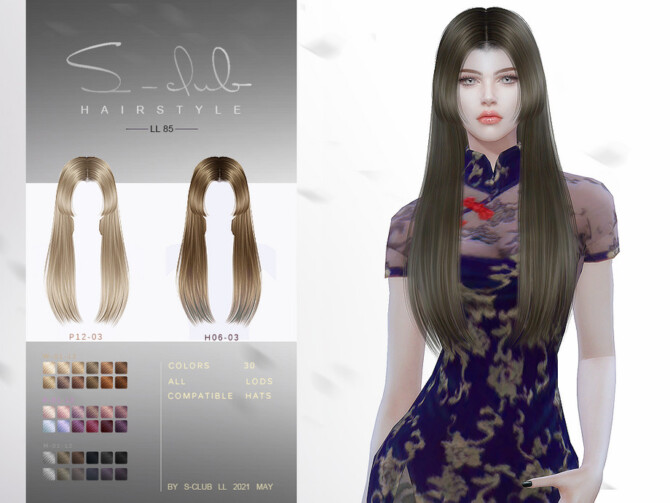 Asian hair style n85 by S-Club LL at TSR