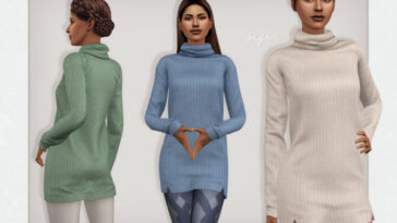 Astrid Sweater Dress by Sifix at TSR