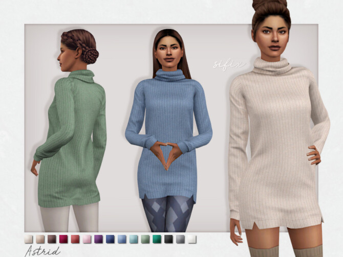 Astrid Sweater Dress by Sifix at TSR