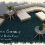 Autumn Serenity Long Berber Cut Carpet by Wykkyd at Mod The Sims 4