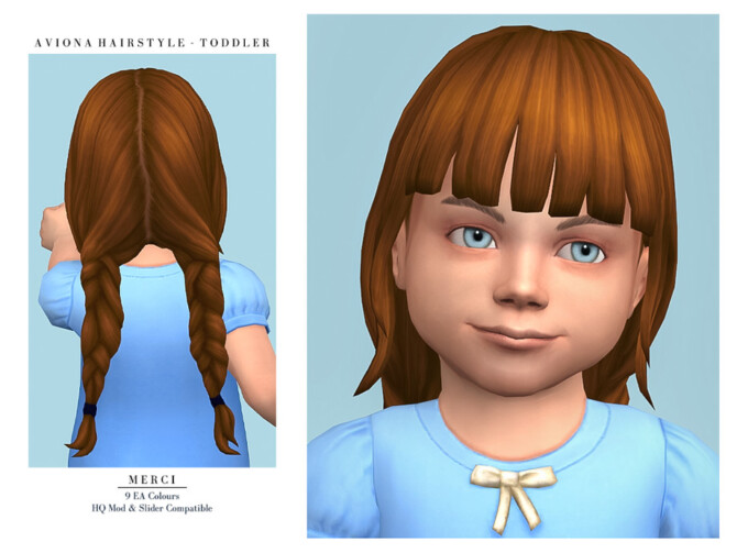 Aviona Hairstyle Toddler by Merci at TSR