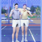 BED & MUSAE TS4 M Wimbledon tennis sets at Bedisfull – iridescent