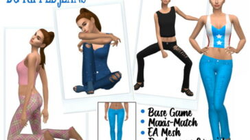 BG RIPPED JEANS at Sims4Sue