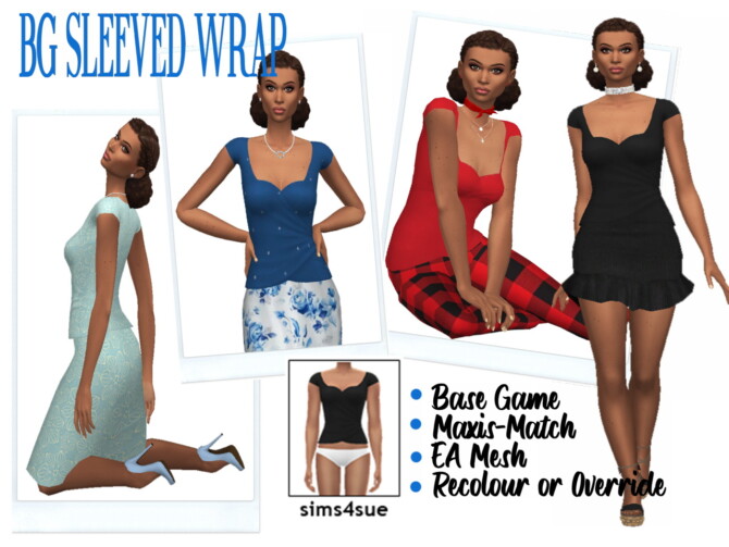 BG SLEEVED WRAP at Sims4Sue