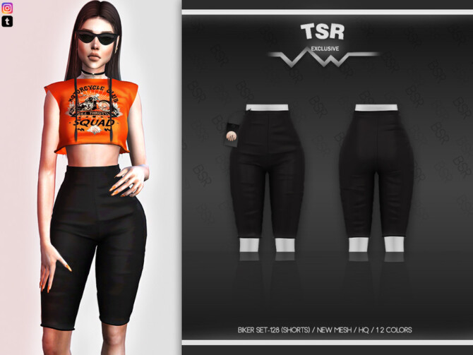 BIKER SET-128 (SHORTS) BD469 by busra-tr at TSR