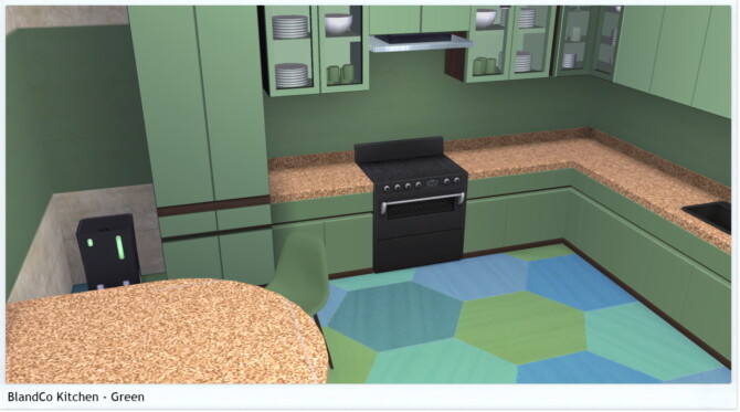 BLANDO COUNTERS AND CABINETS at Sims4Sue