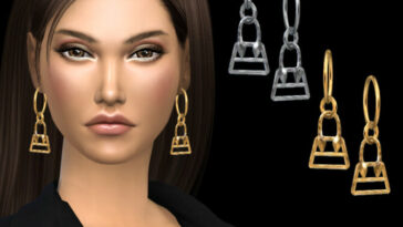 Bag pendant hoop earrings by NataliS at TSR