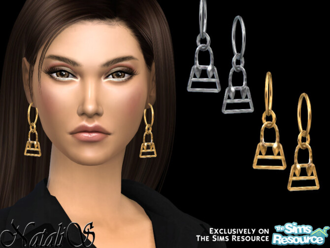 Bag pendant hoop earrings by NataliS at TSR