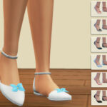 Ballerina shoes with bow by Birba32 at TSR