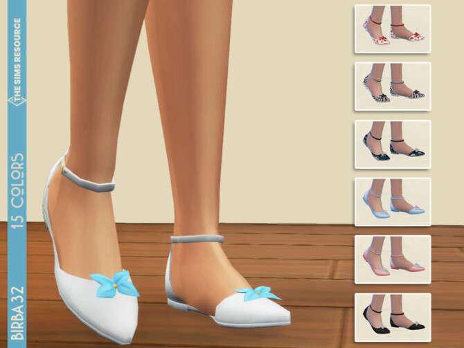 Ballerina shoes with bow by Birba32 at TSR