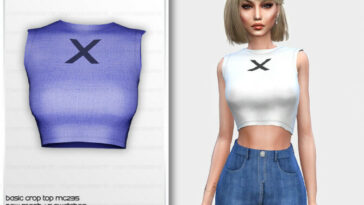 Basic Crop Top MC235 by mermaladesimtr at TSR