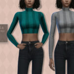 Bella Top (Cropped) by Pipco at TSR