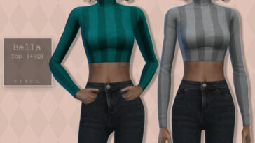 Bella Top (Cropped) by Pipco at TSR