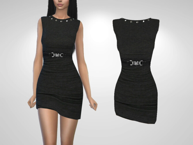 Belted Dress by Puresim at TSR